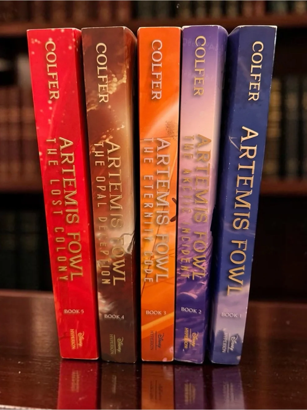 Disney • Hyperion ‘Artemis Fowl’ Books 1-5 Bundle | Eoin Colfer | Like New